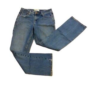 LEVI STRAUSS SIGNATURE MID RISE BOOT CUT FIVE POCKET DENIM JEANS SIZE 6